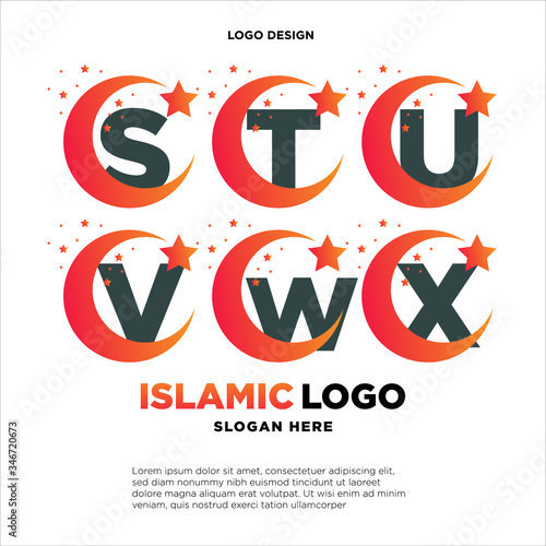 Wallpaper Mural Simple and clean logo design initial shaped like a Moon. Torontodigital.ca