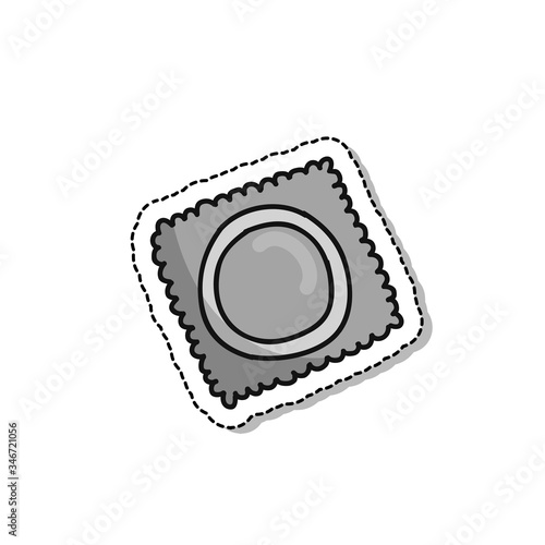 condom doodle icon