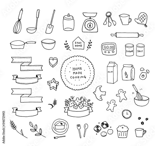 Illustration of making sweets with a pen