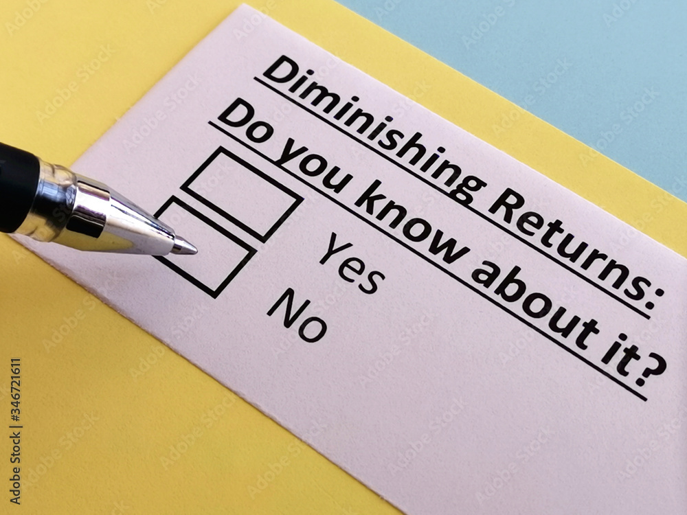 One person is answering quetion about diminishing return. One person is answering quetion about diminishing return.