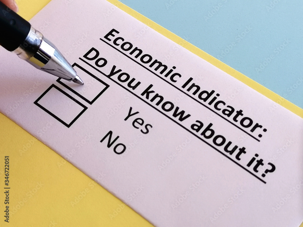 One person is answering quetion about economic indicator. One person is answering quetion about economic indicator.