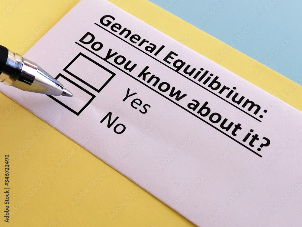 One person is answering quetion about general equilibrium. One person is answering quetion about general equilibrium.