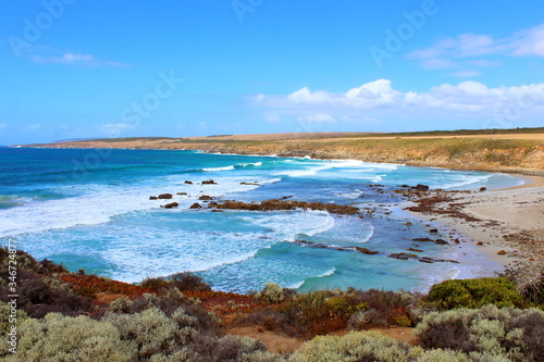 coast of the sea in port lincoln, south australia