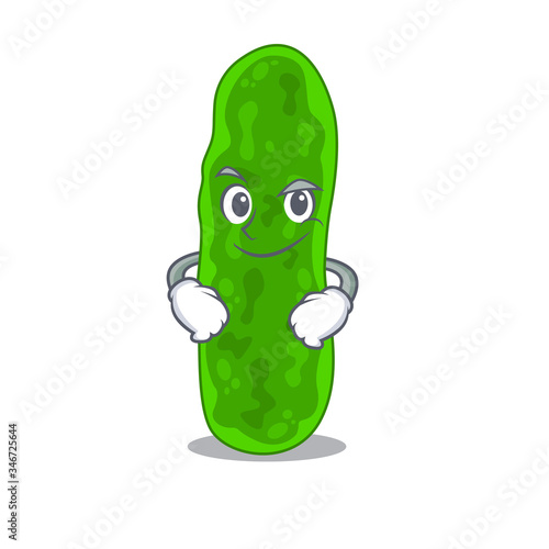 A mascot design of legionella micdadei having confident gesture