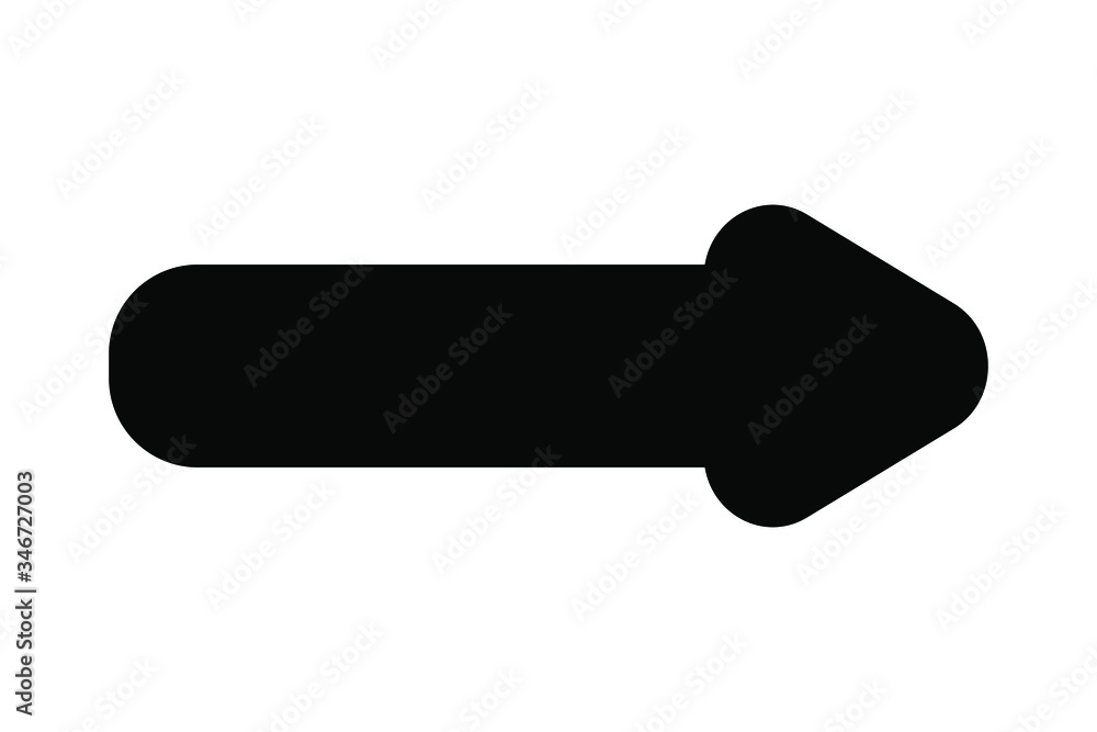EPS 10 vector. A flat arrow vector icon. Good for projects. EPS 10 vector. A flat arrow vector icon. Good for projects.