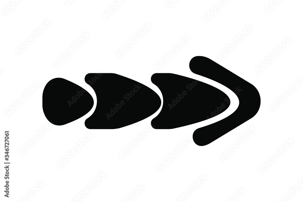EPS 10 vector. A flat arrow vector icon. Good for projects. EPS 10 vector. A flat arrow vector icon. Good for projects.