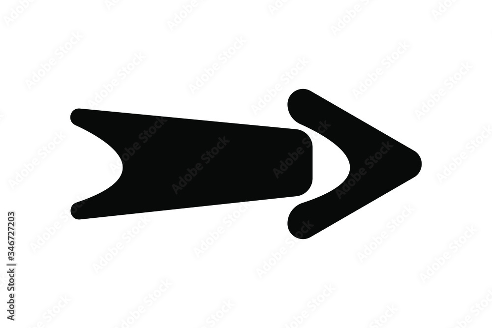 EPS 10 vector. A flat arrow vector icon. Good for projects. EPS 10 vector. A flat arrow vector icon. Good for projects.