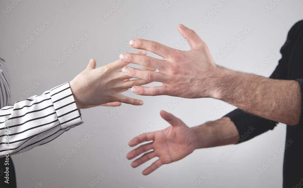 Man and woman fighting at home. Man and woman fighting at home.