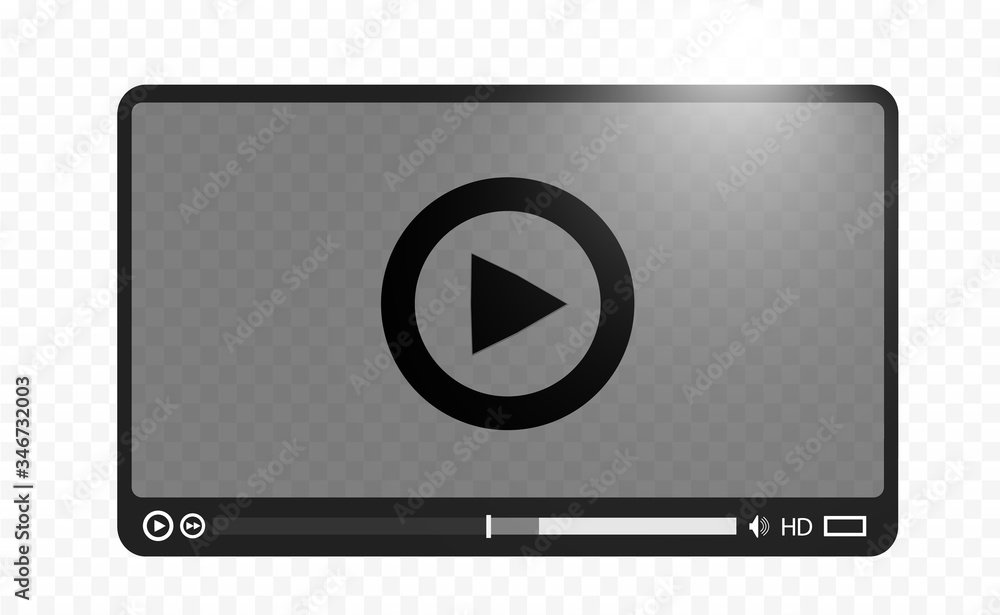 Video media player.Interface for web and mobile apps.Vector illustration,EPS10. Video media player.Interface for web and mobile apps.Vector illustration,EPS10.