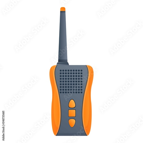 Walkie talkie device icon. Cartoon of walkie talkie device vector icon for web design isolated on white background