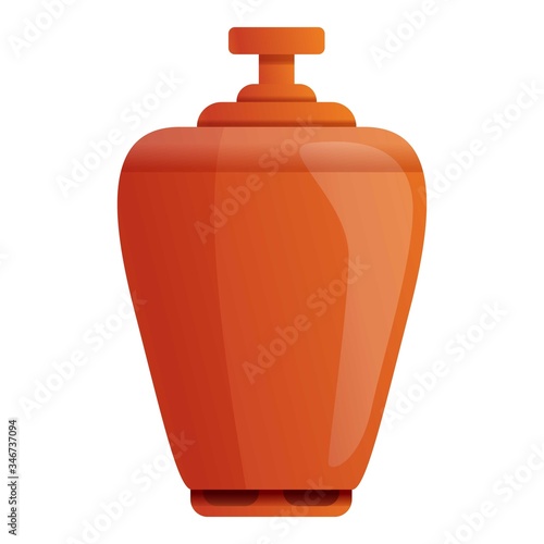 Lpg cylinder icon. Cartoon of lpg cylinder vector icon for web design isolated on white background