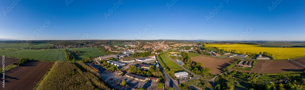 Ballenstedt Harz Panorama Luftaufnahme