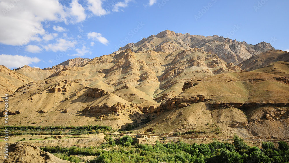 Mountain range and blue sky himalaya ,india Mountain range and blue sky himalaya ,india
