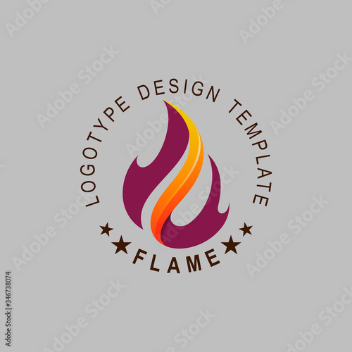 Fire logo ,Logo and Abstract web Icon and fire vector identity symbol. Modern logotype icon