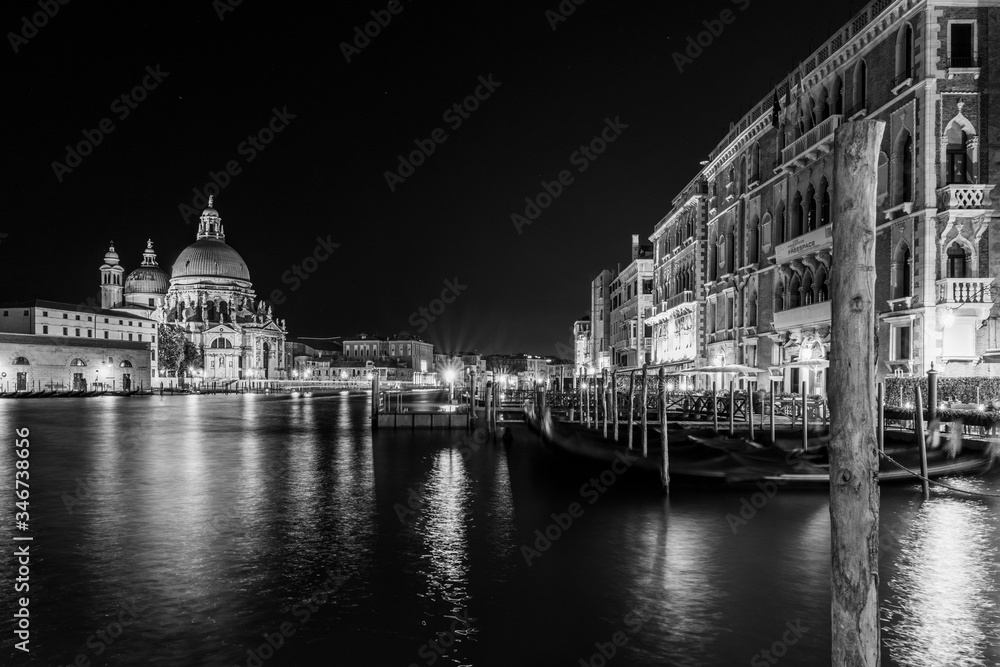 Fototapeta premium Venice in black and white.