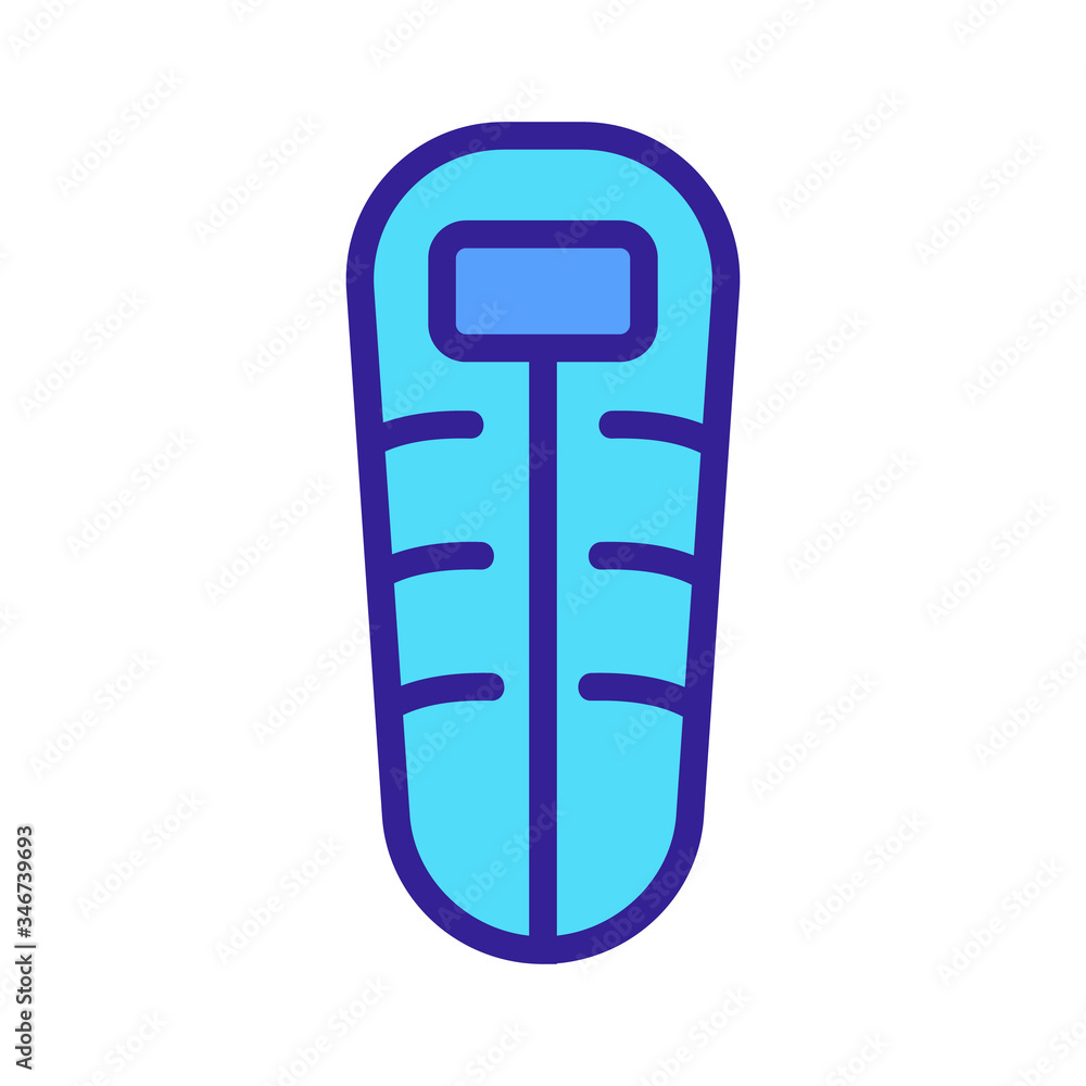 insulated cocoon sleeping bag for face icon vector. insulated cocoon sleeping bag for face sign. color symbol illustration insulated cocoon sleeping bag for face icon vector. insulated cocoon sleeping bag for face sign. color symbol illustration