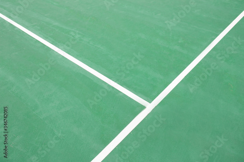 Green tennis court surface. © Kaiplapan