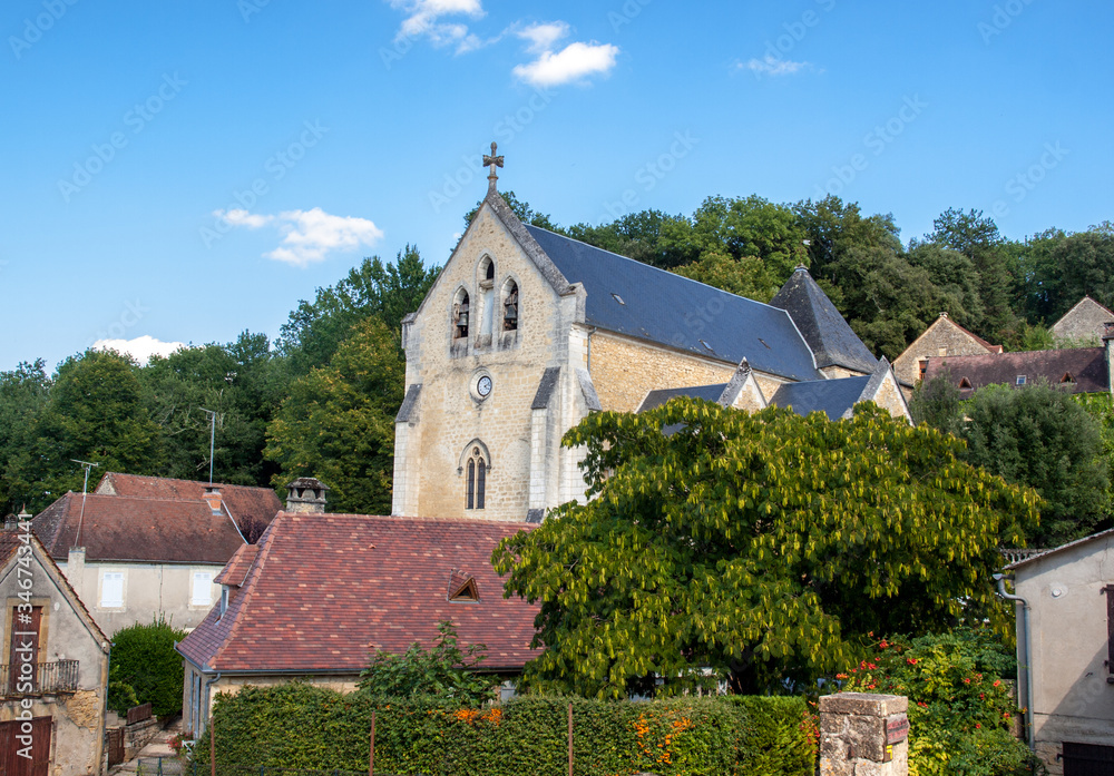 Church of Saint Catherine in Carlux. Dordogne valley, Aquitaine,  France