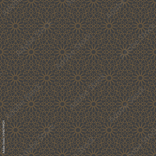 Islamic abstract ornament seamless pattern design