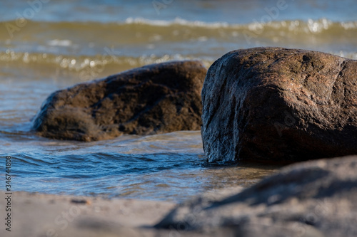 Stone coastline of Baltic sea. © Ludmila Smite