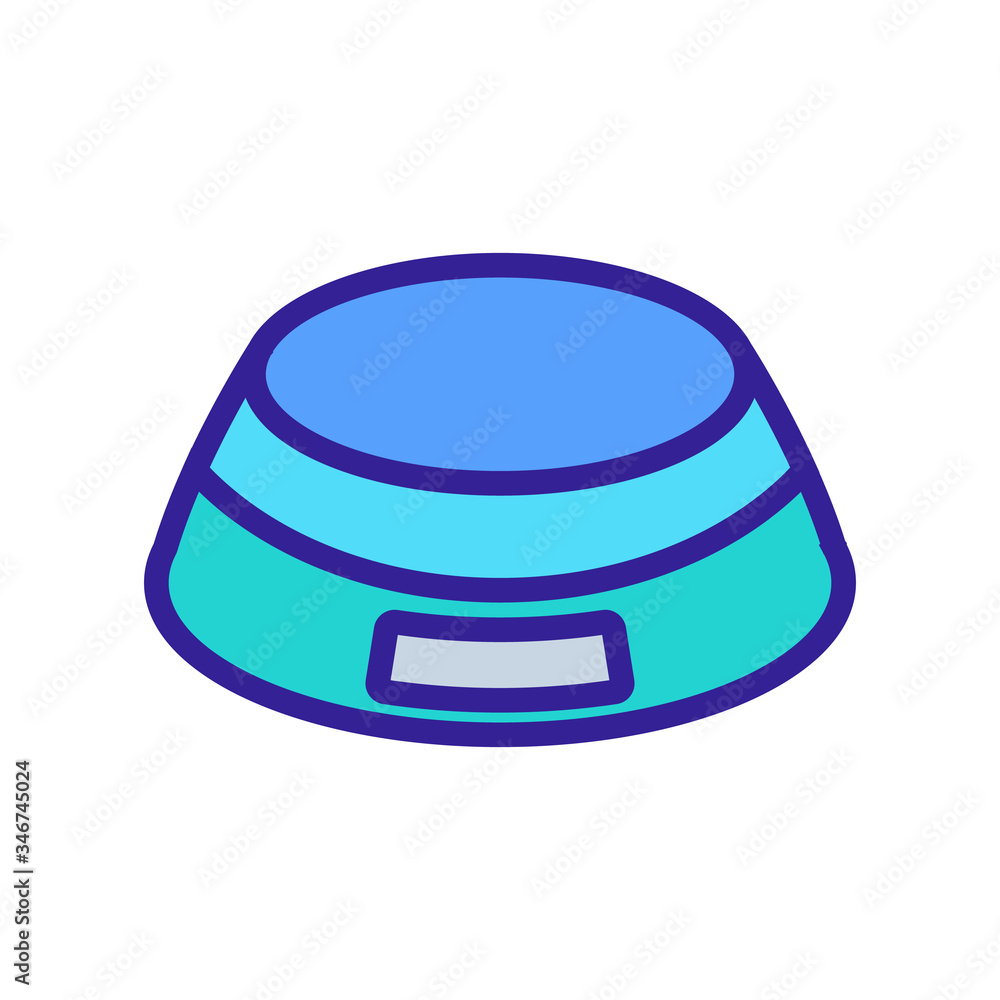 electric circular scales icon vector. electric circular scales sign. color symbol illustration