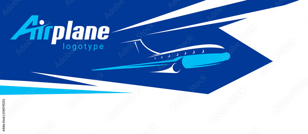 Airplane action fly illustration Airplane action fly illustration