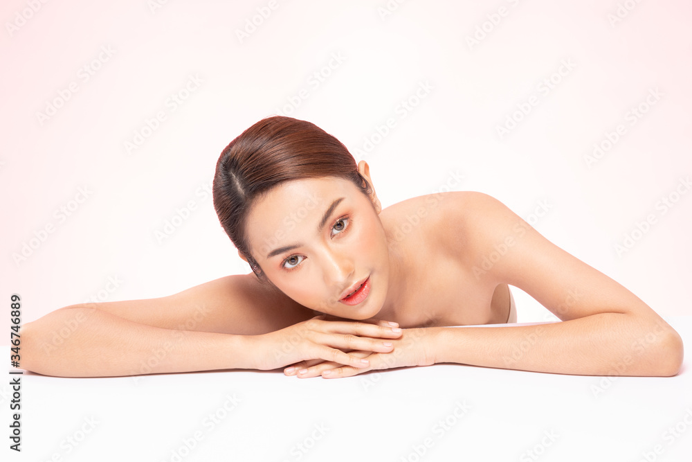 Beauty asian women portrait face with natural skin and skin care healthy hair and skin close up face beauty portrait.Beauty Concept. Beauty asian women portrait face with natural skin and skin care healthy hair and skin close up face beauty portrait.Beauty Concept.