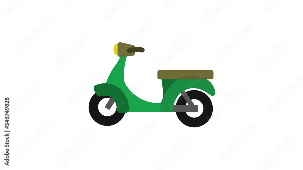 Fototapeta premium scooter icon design on white background