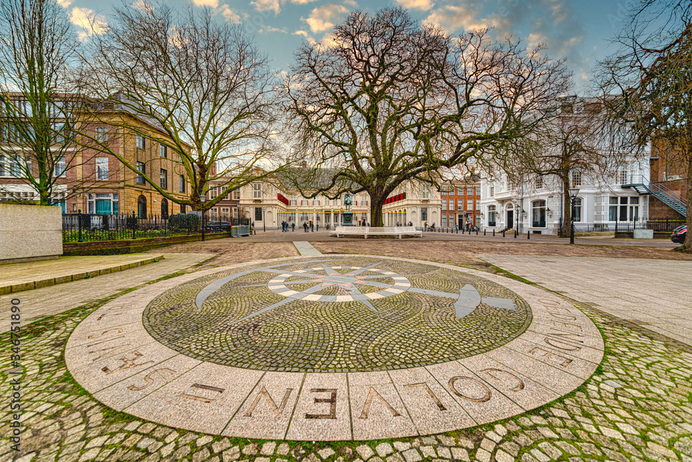 Public and free access place in front the Noordeinde palace sunset , one of the most visited place in The Hague, Netherlands Public and free access place in front the Noordeinde palace sunset , one of the most visited place in The Hague, Netherlands