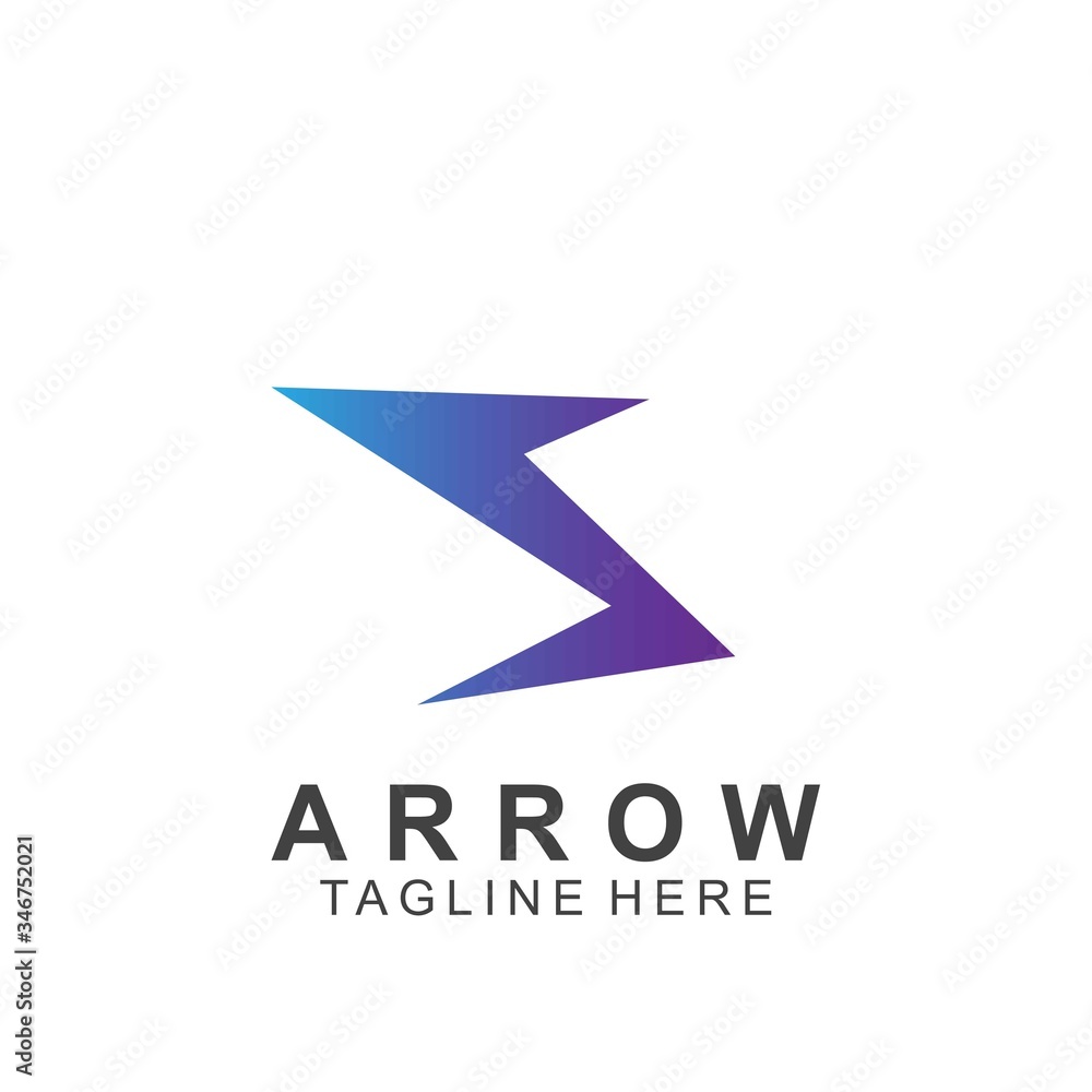 Abstract arrow logo design Abstract arrow logo design