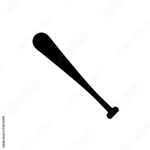 Baseball bat icon vector
