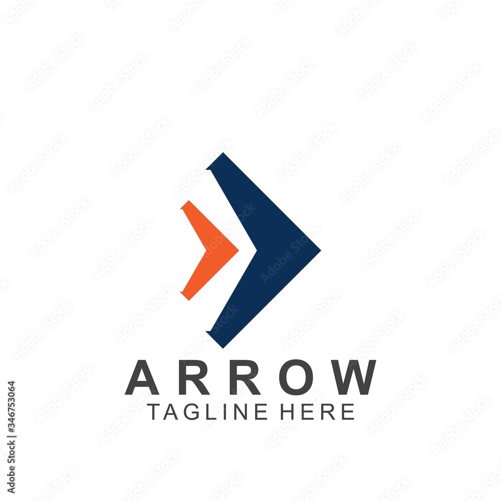 Abstract arrow logo design Abstract arrow logo design