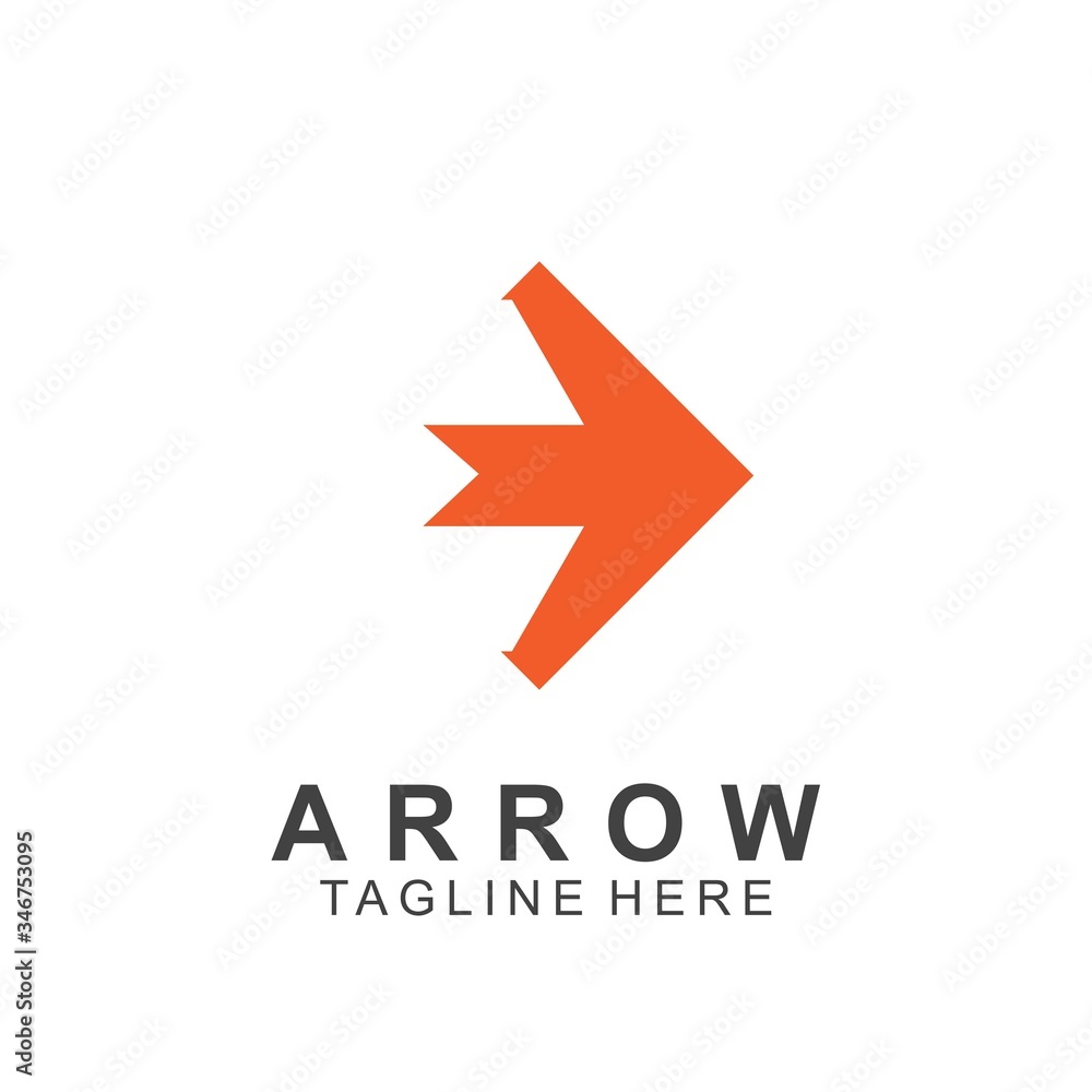 Abstract arrow logo design Abstract arrow logo design