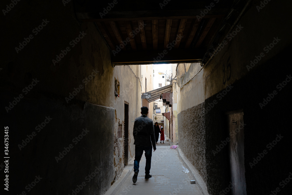 Streets in the medina of Fes