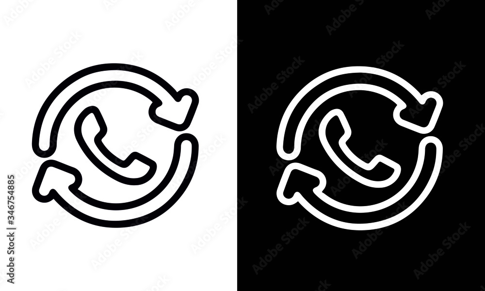 Help and Support Line Icons vector design black and white Help and Support Line Icons vector design black and white