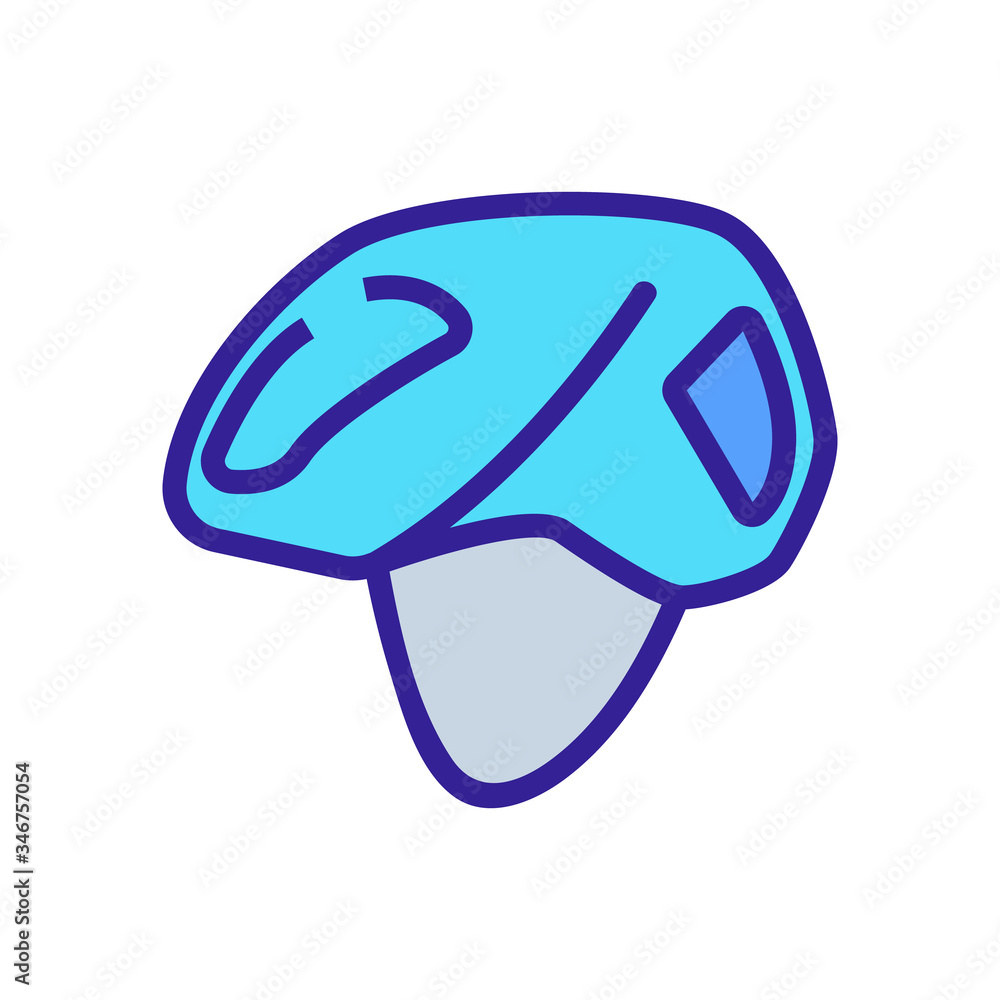 open face helmet without visor icon vector. open face helmet without visor sign. color symbol illustration open face helmet without visor icon vector. open face helmet without visor sign. color symbol illustration