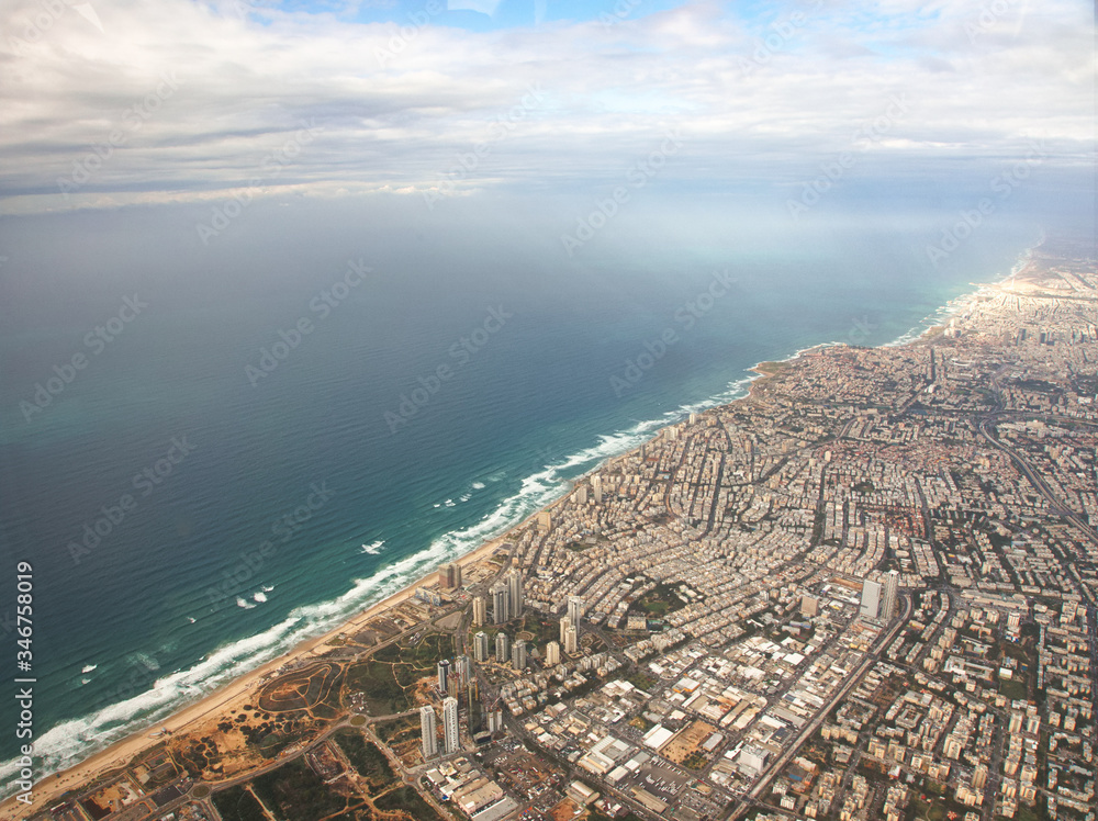 Israel Tel Aviv view from a plain