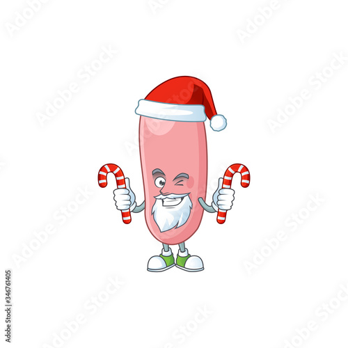 Legionella pneunophilla humble Santa Cartoon character having candies photo