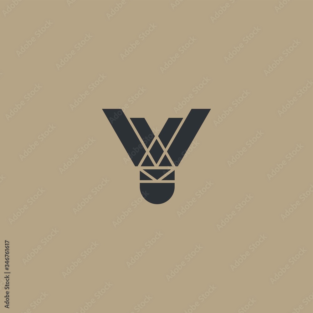 Premium Badminton Sport Logo Design Premium Badminton Sport Logo Design
