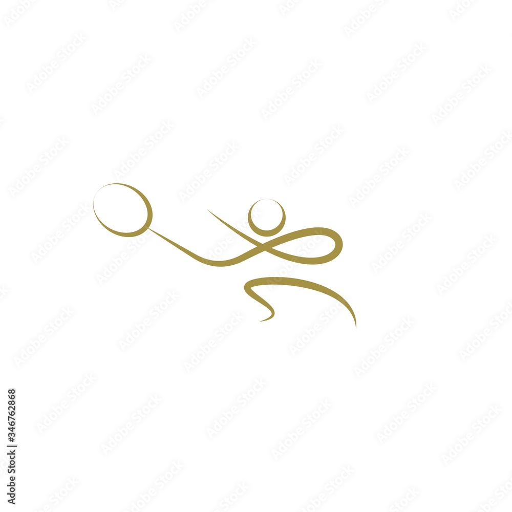 Premium Badminton Sport Logo Design Premium Badminton Sport Logo Design