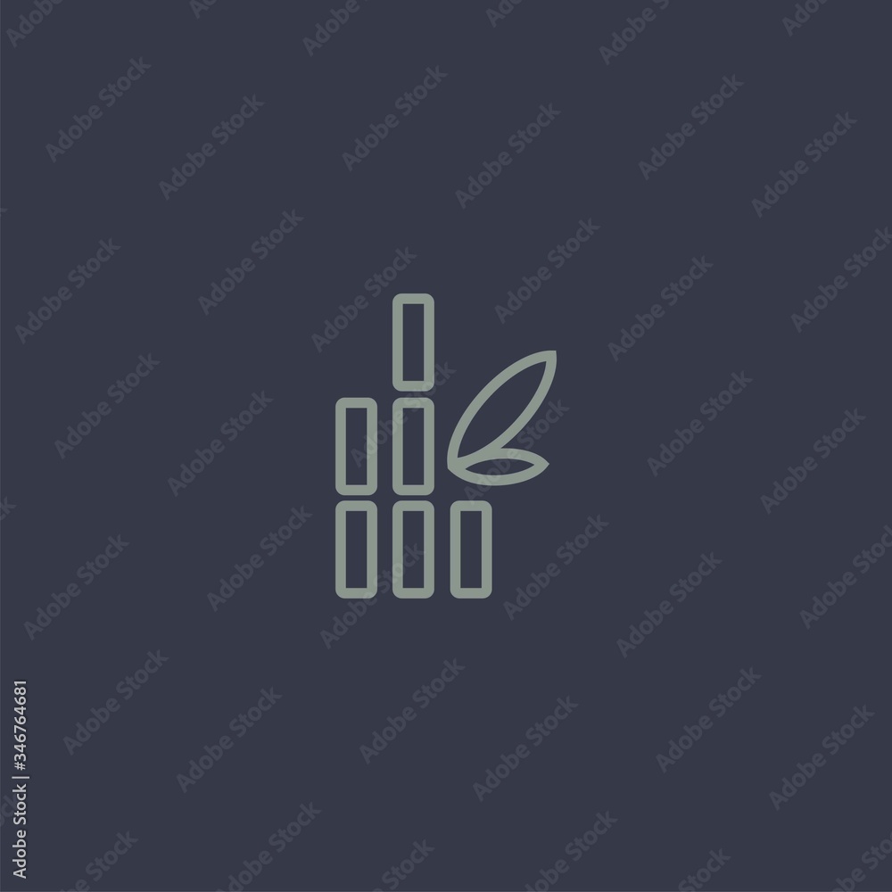Obraz premium Premium bamboo logo design