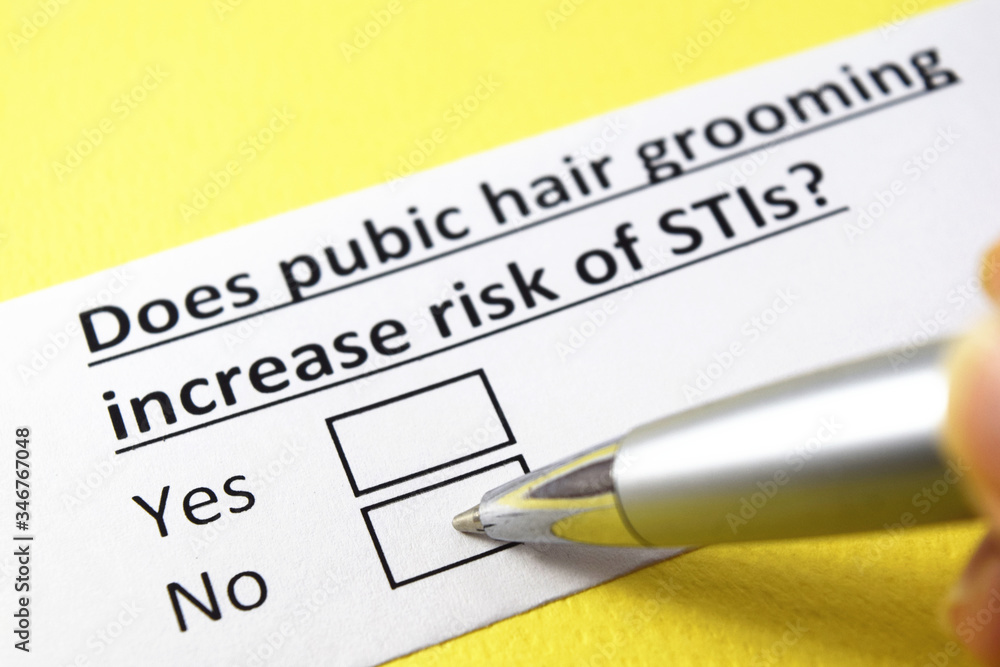 Does pubic hair grooming increase risk of STIs? Yes or no?