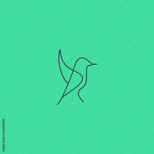 Premium Bird logo with modern concept