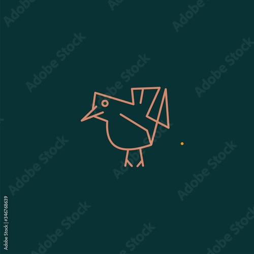 Premium Bird logo with modern concept