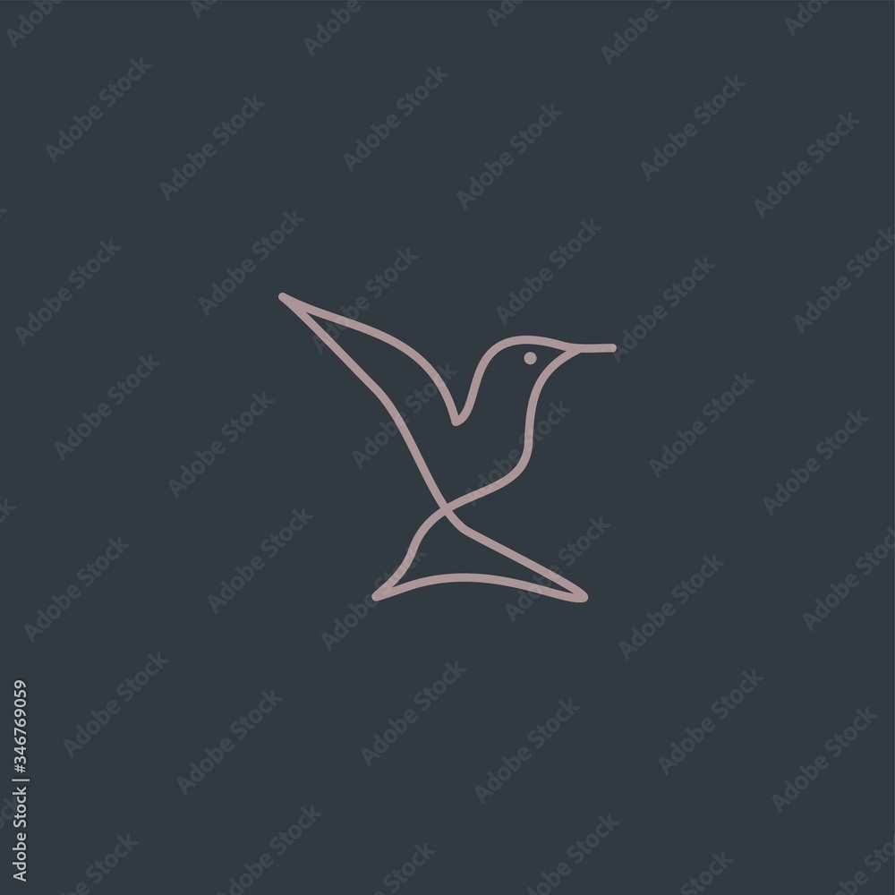 Obraz premium Premium Bird logo with modern concept