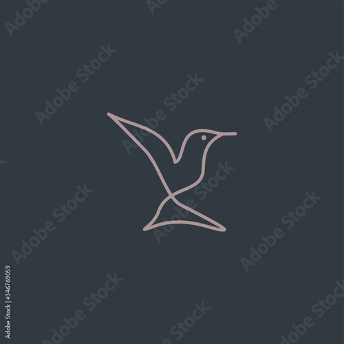 Premium Bird logo with modern concept
