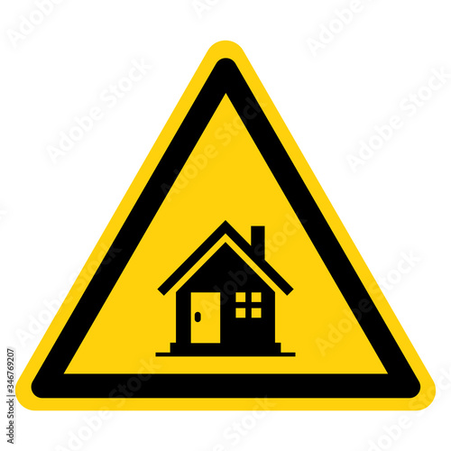 Stay Home If you are sick, stay home Clean and disinfect frequently Touched objects and surfaces  Symbol, Vector  Illustration, Isolated On White Background Label. EPS10