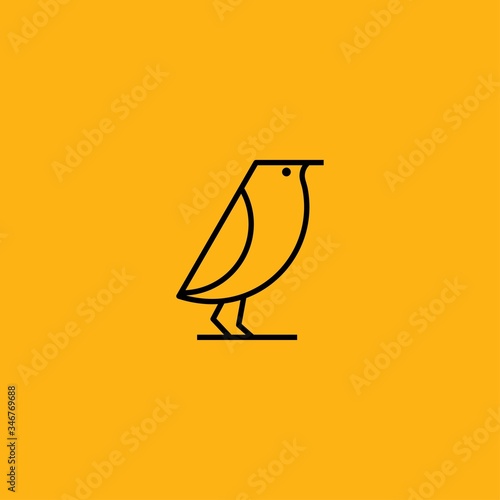 Premium Bird logo with modern concept