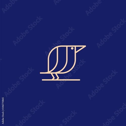 Premium Bird logo with modern concept