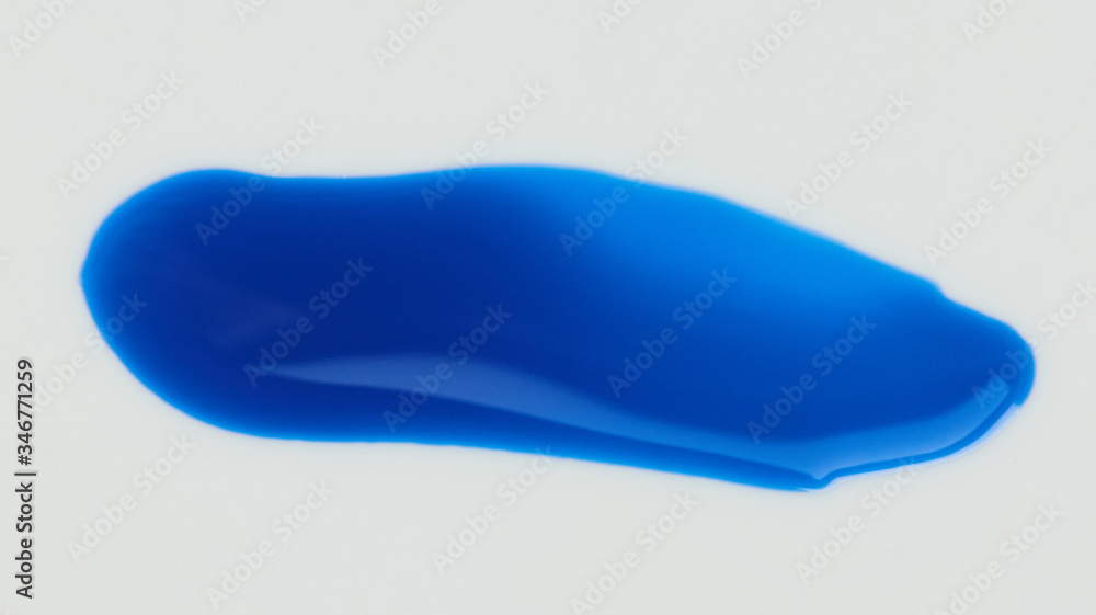 Blue glossy paint stroke Blue glossy paint stroke
